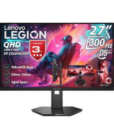 Resim Lenovo Legion 27Q-11 27" 0.5ms (Mprt) 300Hz (2xHDMI-DP) G-Sync, Amd Freesync Premium Pivot 2K QHD 2560X1440 IPS Panel Wled Monitör 67D3GAC1TK 