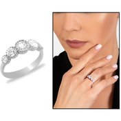 Resim Starlight Diamond Zirkon Taşlı Gözyaşı Tasarım 925 Ayar Gümüş Kad (500124303) 