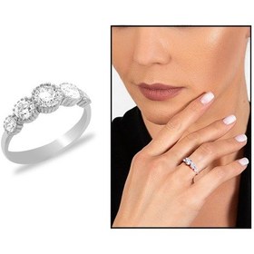 Resim Starlight Diamond Zirkon Taşlı Gözyaşı Tasarım 925 Ayar Gümüş Kad (500124303) 