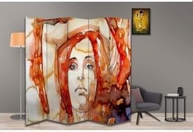 Resim Kadın Temalı Özel Tasarım Paravan Room Divider PRV1026, 180 x 180 