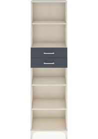 Resim Arges Dolap 4 Raflı 2 Çekmeceli 60x30x221 Aytaşı-antrasit Aytası 