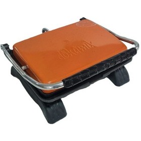 Resim Dökümix Demir Döküm Turuncu 1800 Watt 4-6 Dilim Ev-sanayi-büfe Tipi Tost Makinası Ve Izgara 