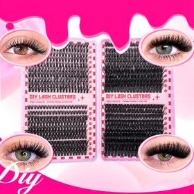 Resim Büyük Kapasiteli Sahte Kirpik Kitabı, Kabarık 40D60D80D100D 800 adet Sahte Kirpik, Kardeşler, Aile ve Arkadaşlar için Mükemmel Noel Hediyeleri, Başlangıç Dostu, Yeniden Kullanılabilir, Kostüm ve Doğal Görünüşler için Mükemmel, Sahte Kirpikler 