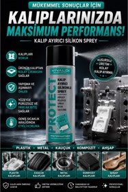 Resim Vivaldi Endüstriyel Kalıp Ayırıcı Silikonlu Sprey 500 ml 