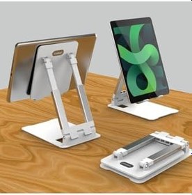 Resim Fogy Ayarlanabilir Masaüstü Tablet Telefon Tutucu Stand Özellikli 12,9 Inç Modelleri Destekler 