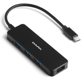 Resim Dark DK-AC-USB31X41A Connect Master Type-C to 4 Port USB-A 3.0 HUB 