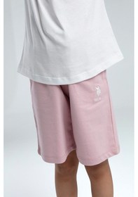 Resim U.s. Polo Assn. Kız Çocuk Pembe Bermuda Takım Us2066 Pembe 