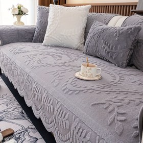 Resim 1 Adet Peluş Leopar Desenli Koltuk Kılıfı - Kalın, Sıcak Sahte Kürk, Evcil Hayvan Dostu & Kaymaz Koltuk Koruyucu, Oturma Odası, Yatak Odası, Ofis Dekoru İçin, Çoklu Koltuk Boyutlarına Uyar, Oturma Odası Koltuk Kılıfları 