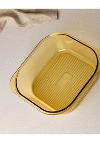 Resim Lyon Kare Borosilikat Cam Fırın Tepsisi - Sarı 8684427208052 Çok Renkli 