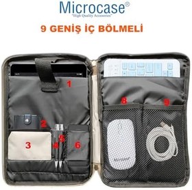 Resim Microcase Honor Pad x8 Lite 9.7 inch Tabletler için Omuz Askılı El Tutacaklı Universal Sleeve Taşıma Çantası AL4346 Pembe Mavi Krem 