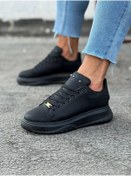 Resim WG Fashion Mp501 St Bağcıklı Ortopedik Yüksek/kalın Taban Erkek Sneaker Siyah 