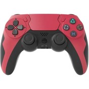Resim Şarap Kırmızı Siyah-kablosuz Gamepad Bluetooth Denetleyici Çift Titreşim Pc Joystick Ps4 Ps3 Konsolu Windows 7 10 11 