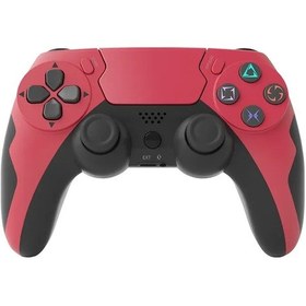 Resim Şarap Kırmızı Siyah-kablosuz Gamepad Bluetooth Denetleyici Çift Titreşim Pc Joystick Ps4 Ps3 Konsolu Windows 7 10 11 