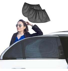 Resim Wi-Fro Oto Yan Cam Perdesi Araba Arka Güneşlik Cam Açıkken Toz ve Sinek Önleyici 