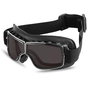 Resim Motosiklet Güneş Gözlüğü Kask Altı Rüzgar Yağmur Korumalı Retro Gözlük 