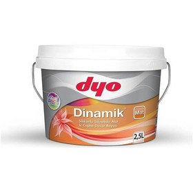Resim Dyo 2,5lt Dinamik Mat Silikonlu Silinebilir İç Cephe Duvar Boyası 8549 2,5 Lt 