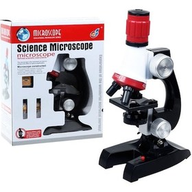 Resim Eğitici Mikroskop Kiti Zoom Led Işıklı 100x 400x 1200x St1200x Çok Renkli 