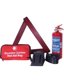 Resim Aksr Dünyası Lüx Trafik Seti Tüvtürk Uyumlu + Çantalı Akü Takviye Kablosu 1200 Amper 