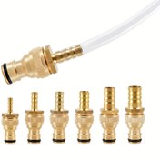Resim 1 Adet Ağır Hizmet Tipi Pirinç Hortum Barb Bağlantısı - Bahçe, Çim ve Sulama Sistemleri için Dişli Boru Fitting'i - Sızdırmaz Barb Kuyruğu, 6/8/10/12/14mm Borularla Uyumlu - Hızlı Bağlantı Tasarımı ile Evsel & Ticari Kullanım İçin İdeal 