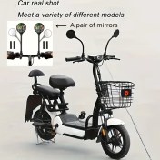 Resim 1 Çift Ayarlanabilir Bisiklet Arka Görüş Aynası - 360° Esnek Hortum, Siyah ABS, Elektrikli Scooterlar & Bisikletler için Uygun, Yolda Güvenliği & Stili Artırır, Bisiklet Güvenlik Aksesuarı|Şık Direksiyon Aksesuarı|Güvenli Bağlantı Aynası, Bisiklet Aksesuarları 