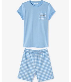 Resim Penti Gokyüzü Mavisi Erkek Çocuk Pajamas On Pamuklu Pijama Takımı Gokyuzu Mavısı 
