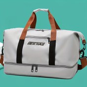 Resim Unisex Kare Çapraz Vücut Çantası - Hafif Dayanıklı Naylon, Ayarlanabilir Askılı & Çok Bölmeli, Spor Salonu, Seyahat, İş İçin Siyah ve Kahverengi Aksanlı, Erkekler & Kadınlar için Günlük Messenger Çanta, Güvenli Fermuar Kapatma, Minimalist Tasarım, Polyester Astar, Günlük Kullanım 