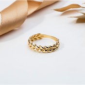 Resim CERTE GOLD 14 Ayar Kadın Altın Minimal Yüzük CG777 