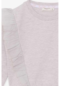 Resim Breeze Kız Çocuk Sweatshirt Beli Lastikli 4-8 Yaş, Bej Melanj-bej Melanj Bej Melanj 