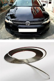 Resim point marketing 3d Krom Dekoratif Nikelaj Şerit Çıta 9mm X 10 Metre 