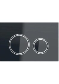 Resim Geberit Sigma 21 115.884.sj.1 Çift Kademeli Kumanda Paneli, Siyah Cam Siyah 