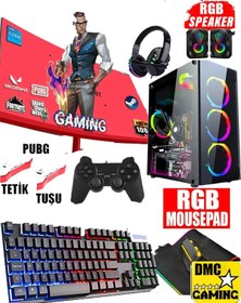 Resim DMC N178 (PUGB,GTA 5) I5 9400f,16gb,500gb Hdd,256gb Ssd,4gb R7240 Gddr5,24''oyuncu Masaüstü Bilgisayar 