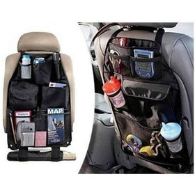 Resim BE ACTİVE Araba Araç Koltuk Arkası Eşya Düzenleyici Organizer Fileli Cepli Seat Back Organizer 