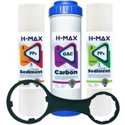 Resim Açık Kasa Su Arıtma Cihazı Filtresi 3 Lü Filtre Seti Membransız (399403300) 