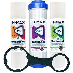 Resim Açık Kasa Su Arıtma Cihazı Filtresi 3 Lü Filtre Seti Membransız (399403300) 
