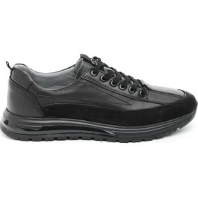 Resim Derinet Comfort Taban Hakiki Deri Erkek Sneaker 