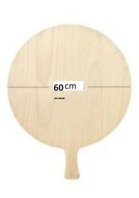 Resim 60 Cm Ahşap Bazlama Kesme Tahtası Hamur Açma Tahtası 60cm-bazlama 