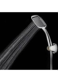 Resim Yapı 200 Cm Hortumlu Yüksek Basınçlı Krom El Duşu -tasaarruflu Yağmur Etkili Duş Başlığı Siyah 
