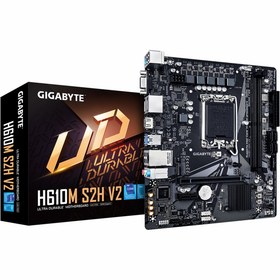Resim Gigabyte H610M S2H V2 DDR5 (5600MHz)OC M.2 VGA/HDMI/DP PCIe 4.0 1700P mATX Anakart 