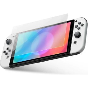 Resim Engo Nintendo Switch OLED 7 Inç Mat Ekran Koruyucu Oyun Konsolu Şeffaf 