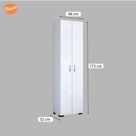 Resim Çok Amaçlı Dolap Mutfak Dolabı Banyo Dolabı Çocuk Odası Dolabı 8 Raflı Dolap Beyaz 