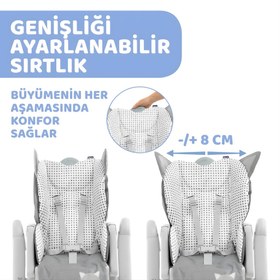 Resim Chicco Polly 2Start Mama Sandalyesi Foxy - Gri 