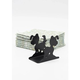 Resim Evay Peçetelik, Siyah Peçetelik, Metal Peçetelik, Köpekli Peçetelik, Sofra Peçetelik, Mutfak Peçetelik 