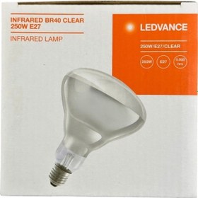 Resim Osram Ledvance 250w Şeffaf Infrared Isıtıcılı E27 Duylu Halojen Ampul 4 Adet 