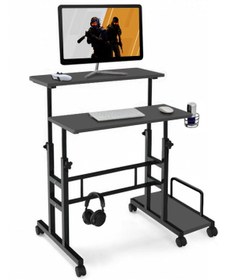 Resim Ryan Oyuncu Masası - 80x60 Antrasit 