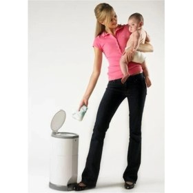 Resim Korbell Bebek Bezi Çöp Kovası Sistemi XYZ-M250DS. 