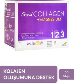 Resim Suda Collagen Multiform Magnezyum Orange 15gx30 Saşe 