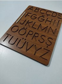 Resim Okumaya Yazmaya Hazırlık Büyük Küçük Harf Çift Taraflı Tablet 30 Cm 22 Cm 