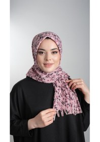 Resim Hürrem Bone Pudra Pratik Hazır Geçmeli Tesettür Eşarp Kesik Elyaf Piliseli Çi (553630022) Pudra 