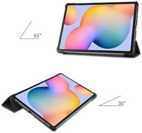 Resim PSR aksesuar (p3987) Pembe Zore Smart Cover Standlı 1-1 Kılıf-Pembe Galaxy Tab S7 T870 ile uyumlu 