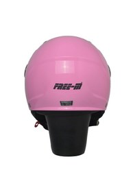 Resim Motoanl Motosiklet Ve Bisiklet Ce Abs Material Yarım Camlı Açık Çocuk Motor Kaskı Pembe 